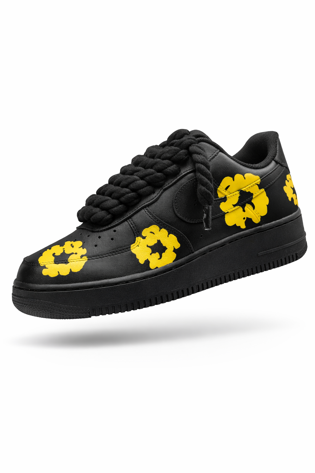 Nike Air Force 1 Custom “Denim Tears Black/Yellow"