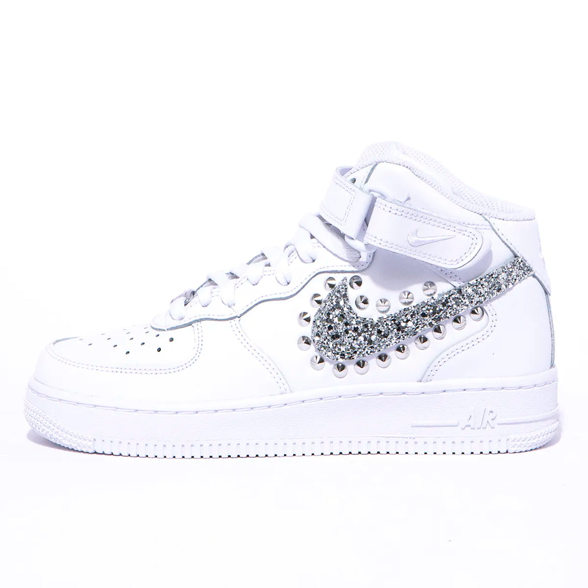 NIKE AIR FORCE 1 MID STUDS AND GLITTER PROJECT CLOTHING