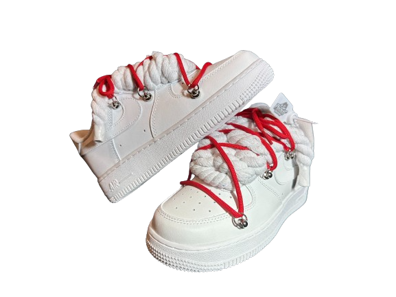 NIKE AIR FORCE 1 “ROPE LACES DOUBLE RED”