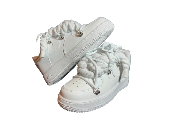 NIKE AIR FORCE 1 “ROPE LACES DOUBLE WHITE”