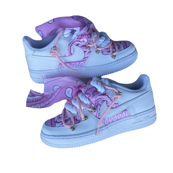 nike air force 1 pink bandana