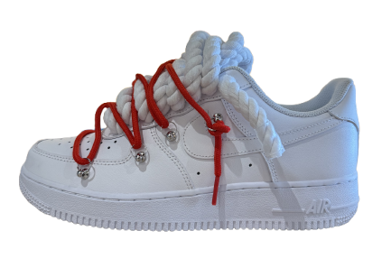 NIKE AIR FORCE 1 “ROPE LACES DOUBLE RED”