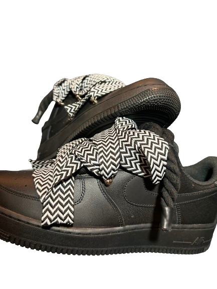 NIKE AIR FORCE 1 BLACK ROPE “LANVIN BLACK & WHITE”