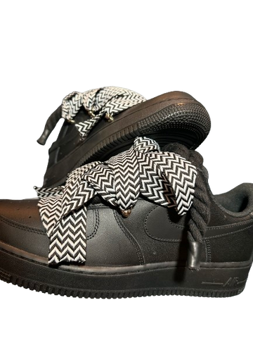 NIKE AIR FORCE 1 BLACK ROPE “LANVIN BLACK & WHITE”