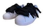 Adidas SuperStar White Black "Lanvin Black Rope Laces"