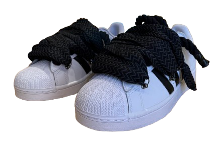 Adidas SuperStar White Black "Lanvin Black Rope Laces"