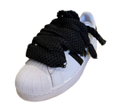 Adidas SuperStar White Black "Lanvin Black Rope Laces"