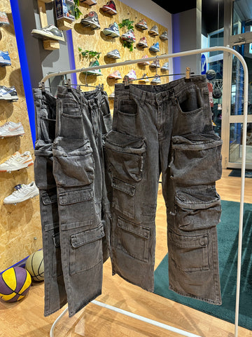 JEANS CARGO MULTIPOCKET GREY