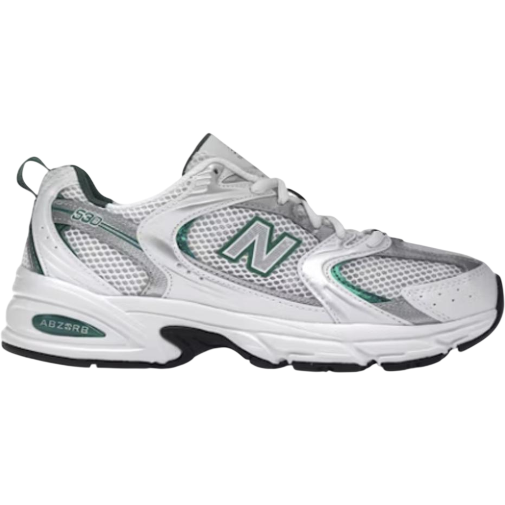 New Balance 530 White Silver Green