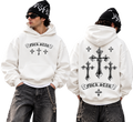 White Crosses Graphic Hoodie