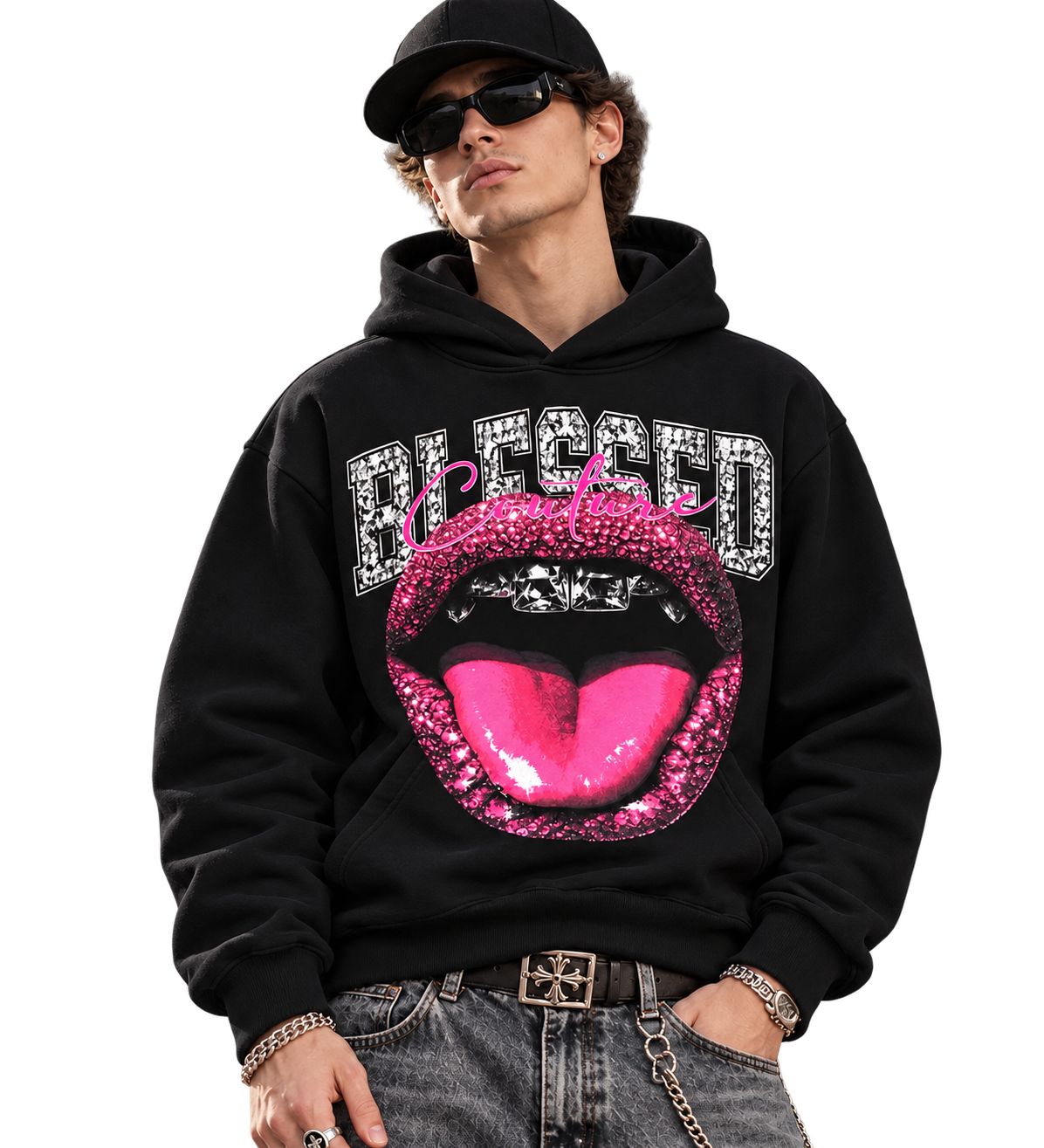 Blessed Mouth Black Sweatshirt