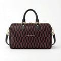 BAULETTO MAXI AR NEW PATTERN BORGOGNA E NERO