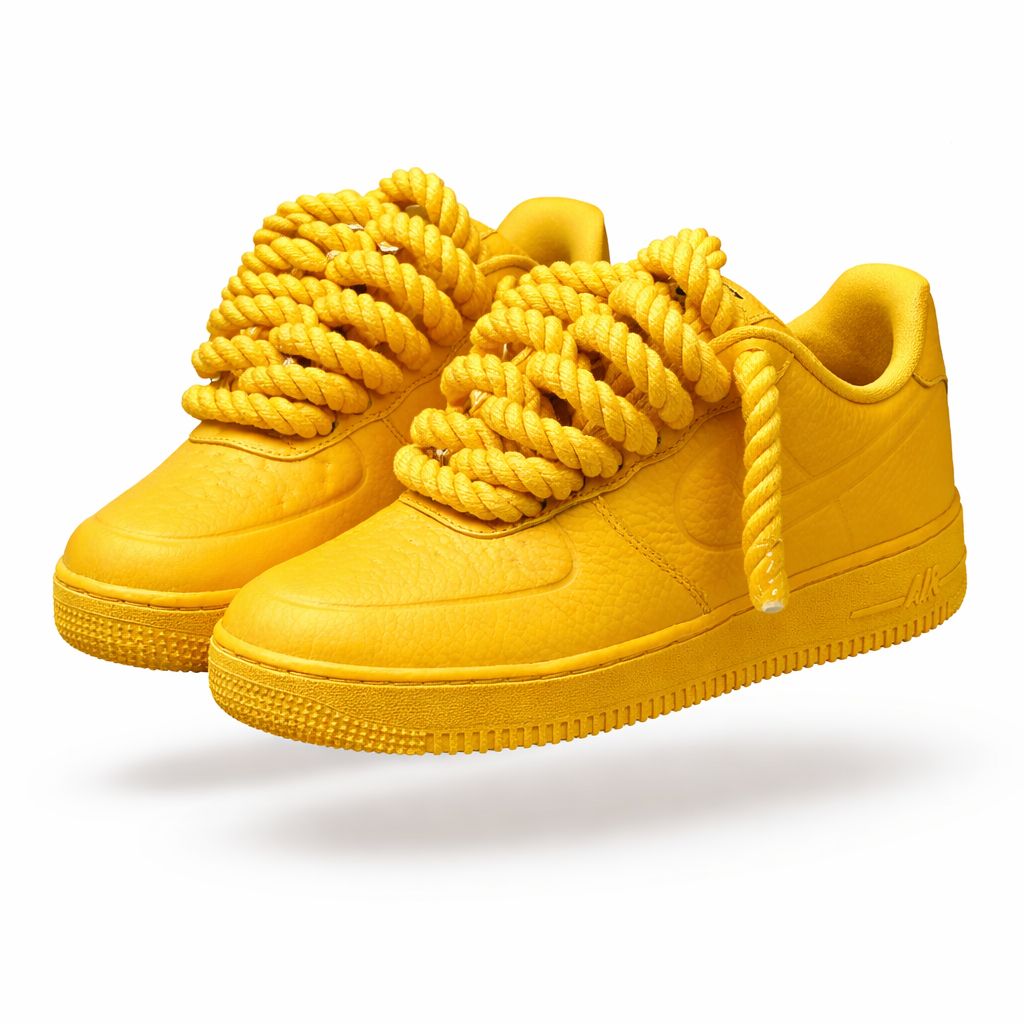 NIKE AIR FORCE 1 Pro-Tech University Gold 'Rope Laces'