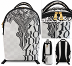 Alviero Rodriguez Tribal Eagle White Backpack