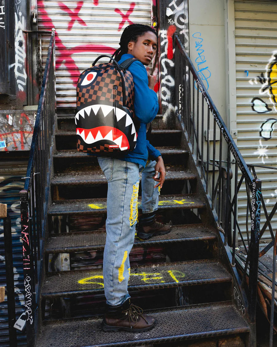ZAINO SPRAYGROUND HANGOVER BACKPACK MARRONE