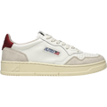 Autry Medalist Low White Red