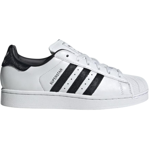Adidas Superstar II White Black Pony Hair (Women's)