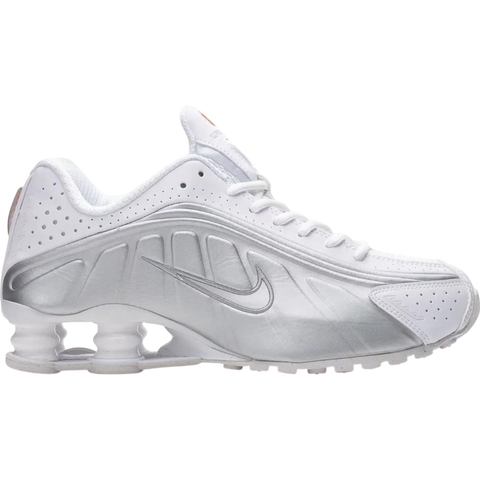 Nike Shox R4 White Bright Crimson Metallic Silver