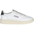 Autry Medalist Leather Low White Black Tab (Women's)