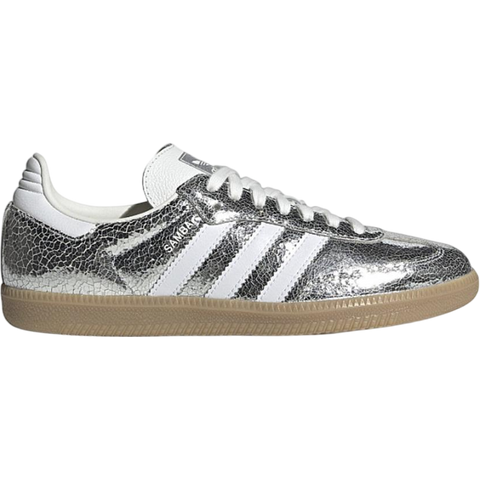 Adidas Samba OG Silver Metallic Cloud White (Women's)