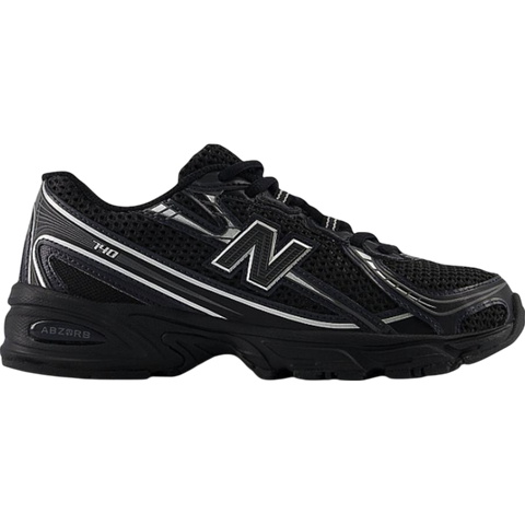 New Balance 740 Black Silver Metallic GS