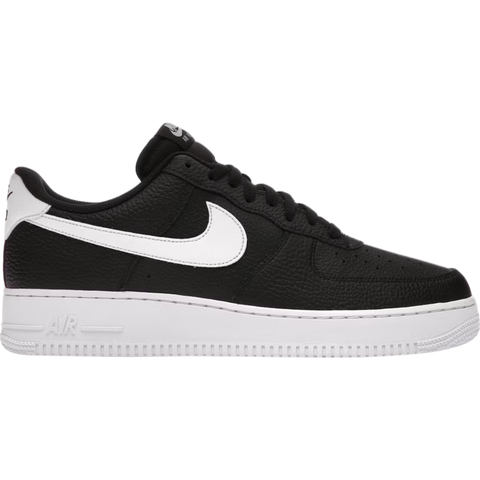 Nike Air Force 1 Low '07 Black White Pebbled Leather