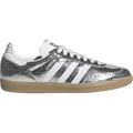 Adidas Samba OG Silver Metallic Cracked Leather (Women's)