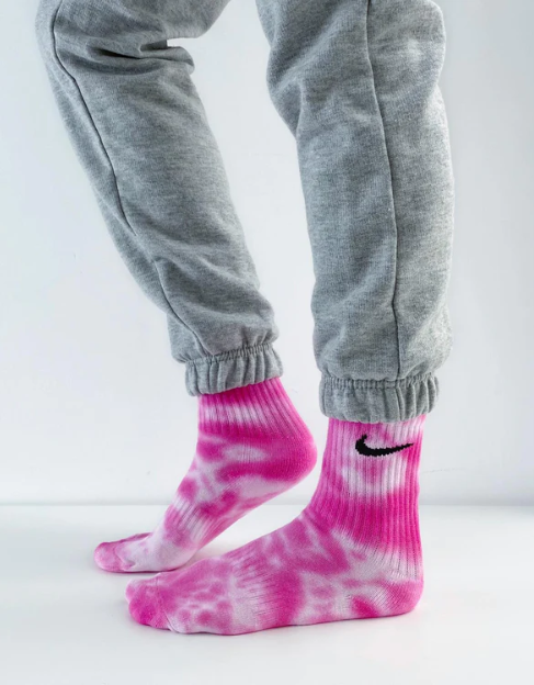 PINK - TIE DYE NIKE SOCKS